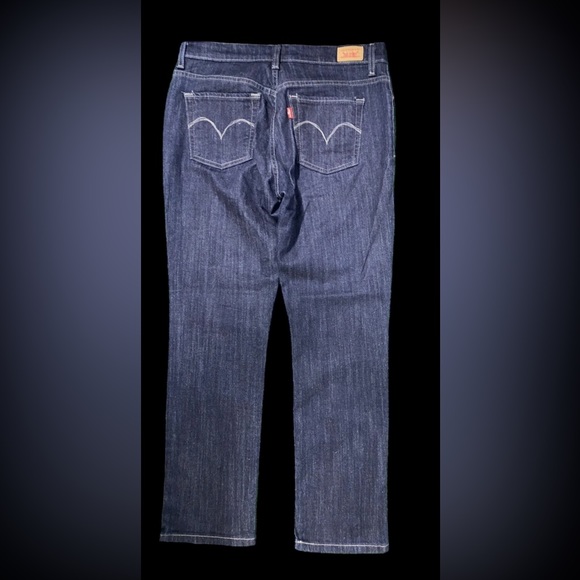 Levi Strauss Mid Rise Skinny Blue Jeans Sz 12M - Picture 2 of 7